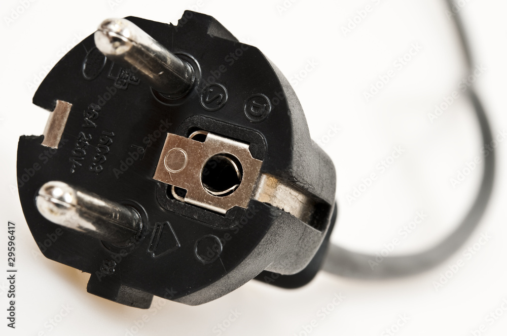 Obraz premium Black cable jack