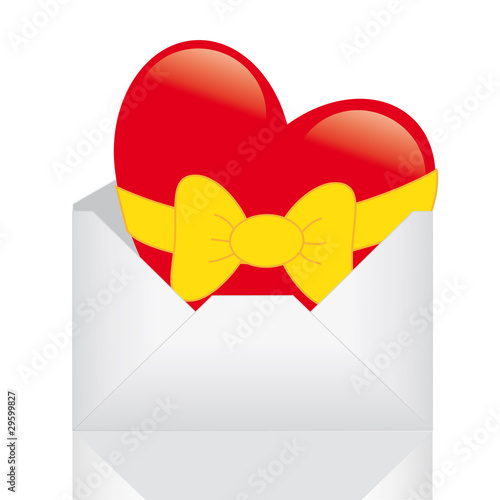 Heart in envelope