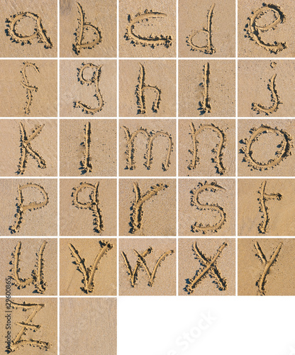 Alphabet and Sand