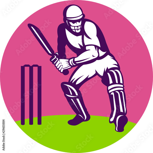 cricket sports batsman batting wicket