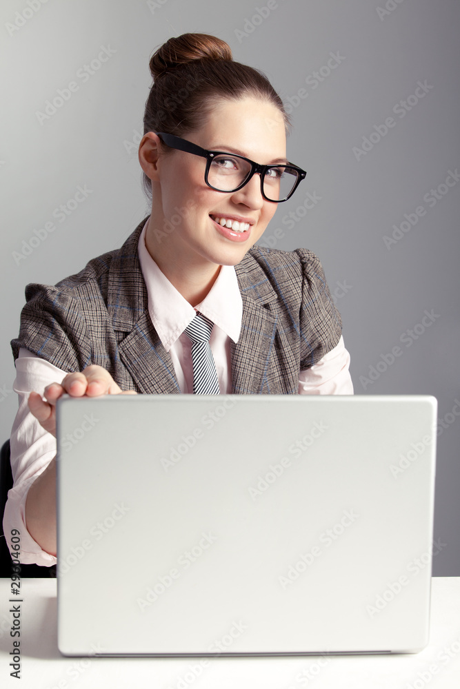 Smiling business lady Smiling business lady