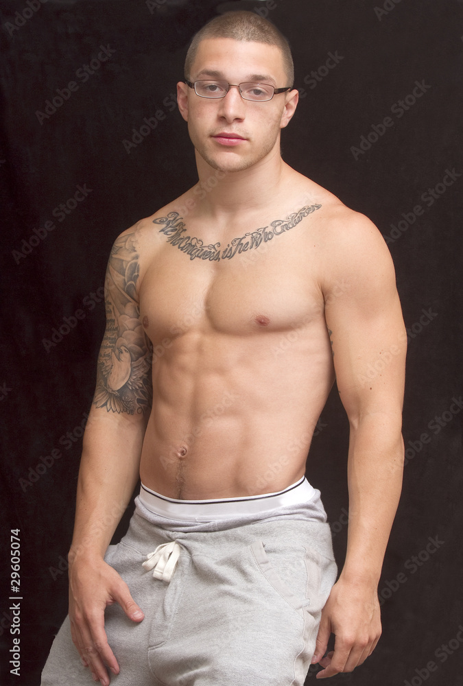 Fototapeta premium Showing off His Body