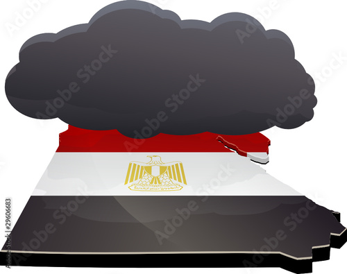 black cloud over Egypt