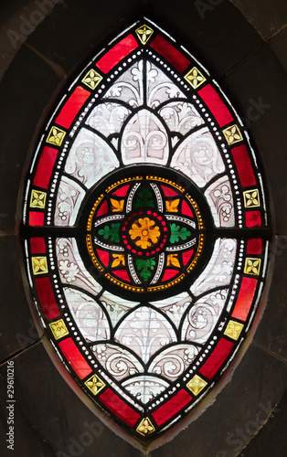 Gothic window from stained glass