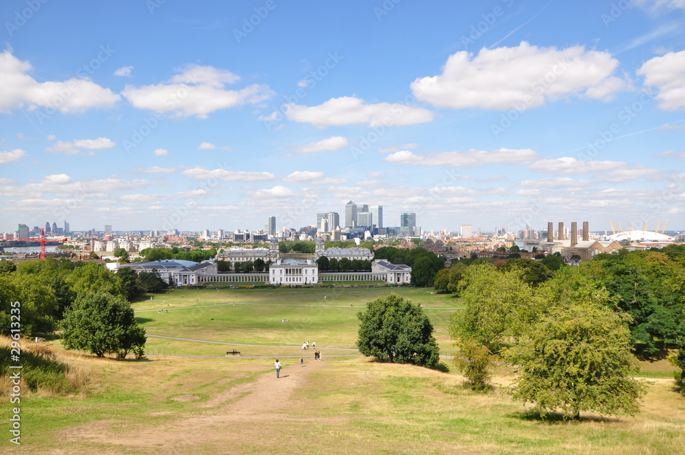 Greenwich-Park view on London - London Aug. 2010