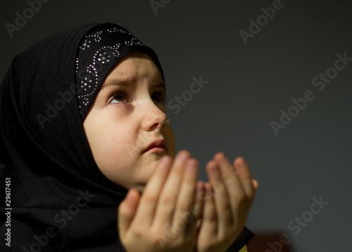 Girl praying