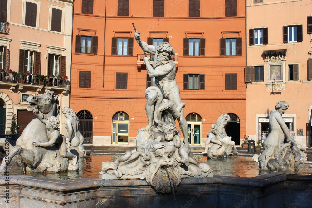 Fountain of Neptune - Piazza Navona, Rome Fountain of Neptune - Piazza Navona, Rome
