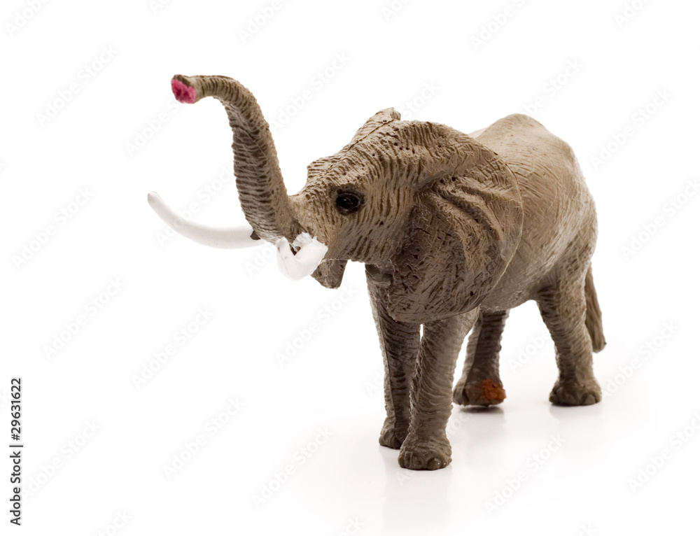 toy elephant, isolated toy elephant, isolated