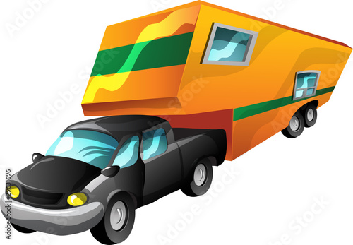 Cartoon Motorhome
