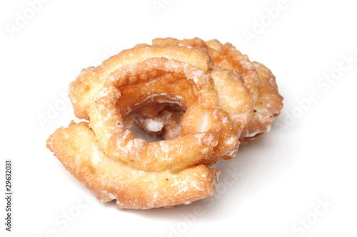 Two donuts isolated