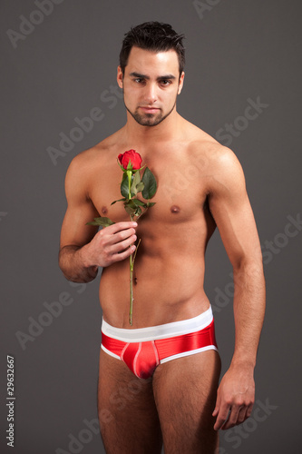 Man with Rose