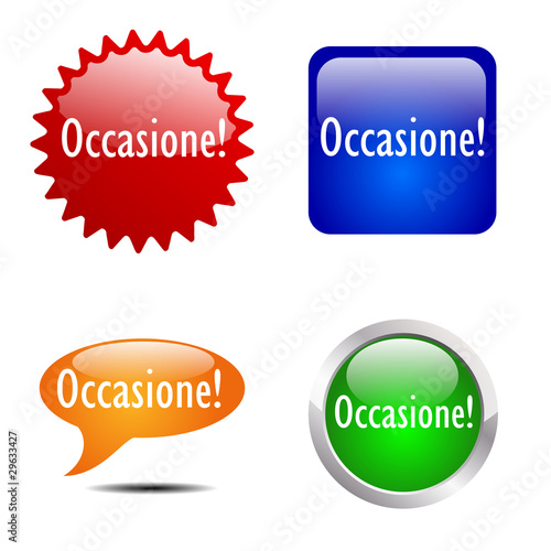 Bottone Occasione # Vettoriale