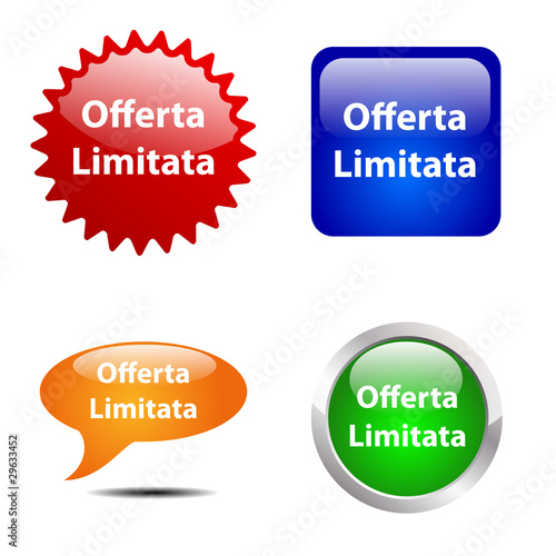 Bottone Offerta limitata # Vettoriale