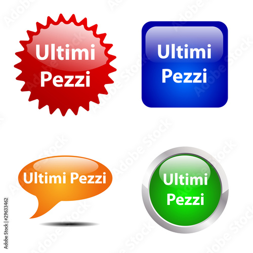 Bottone Ultimi pezzi # Vettoriale
