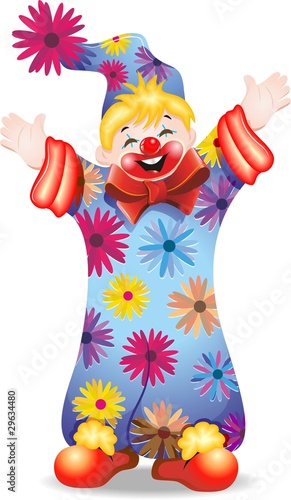 Pagliaccio Bambino-Baby Clown-Vector