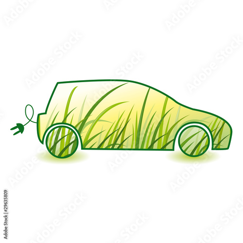 Voiture électrique et nature