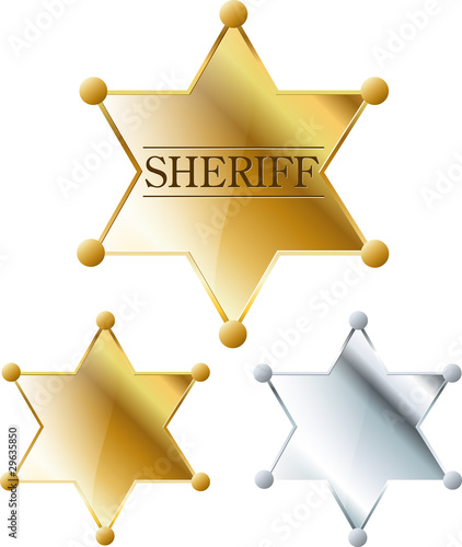 Vector sheriff's shield