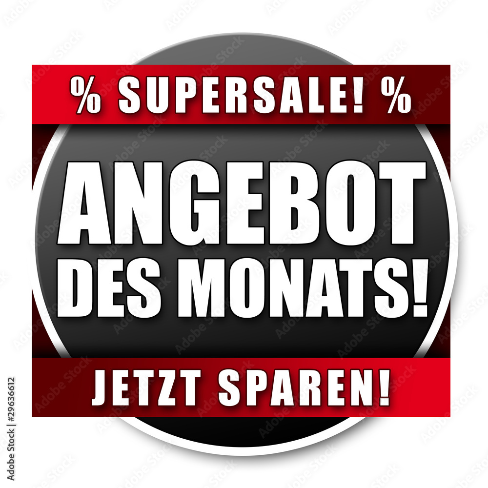 Angebot des Monats! Button, icon Angebot des Monats! Button, icon
