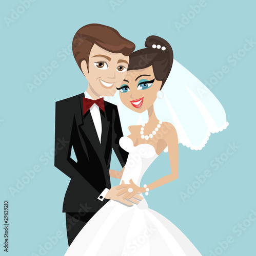 wedding couple vector