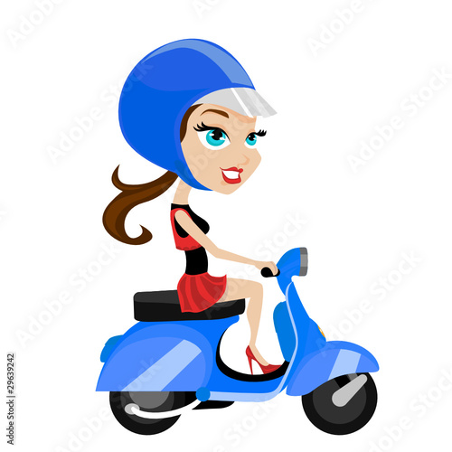 girl riding motorcycle