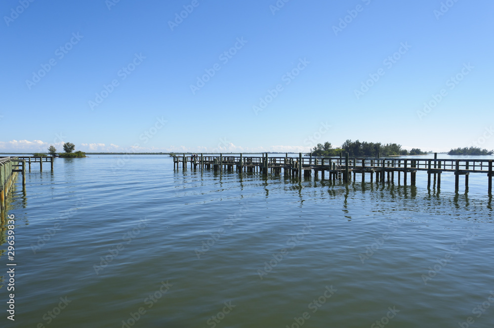 Naklejka premium Indian River Lagoon Pier