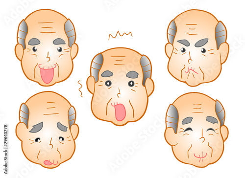 おじいさん　喜ぶ悲しむ怒る驚く泣く笑う