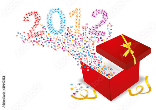 scatola regalo con auguri 2012