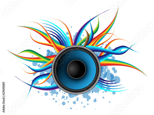 Speaker - abstract background