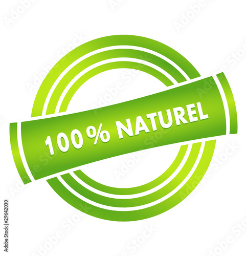 100 % naturel sur vignette verte