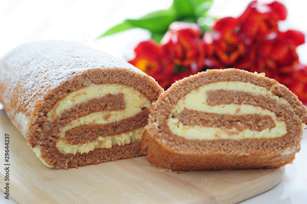 Fototapeta premium chocolate roll
