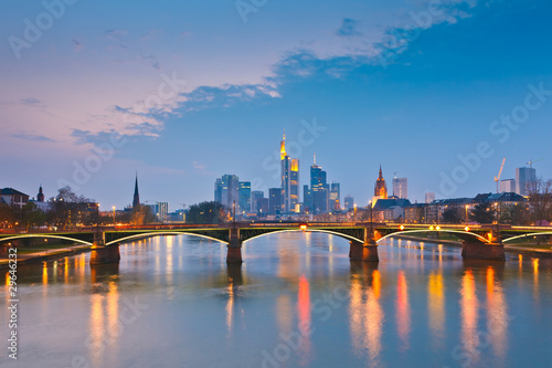 Frankfurt am Main at dusk  Germany