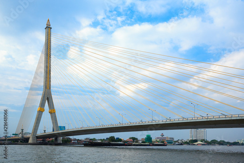 Mega bridge in Bangkok,Thailand (Rama 8 Bridge)