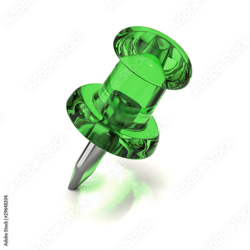 Green thumbtack