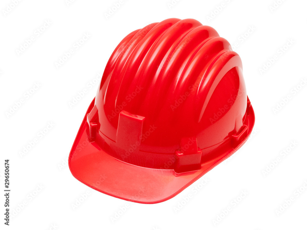 Fototapeta premium Construction helmet, isolated on white background