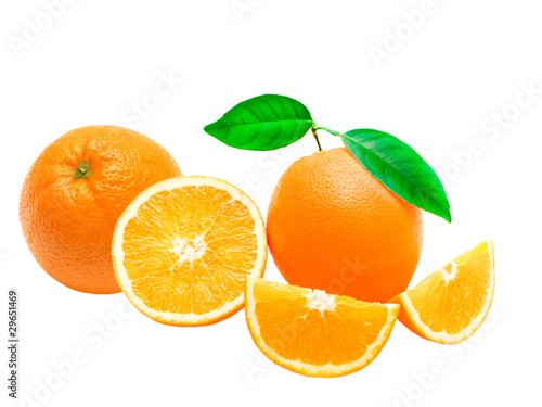 orange isolated on white background