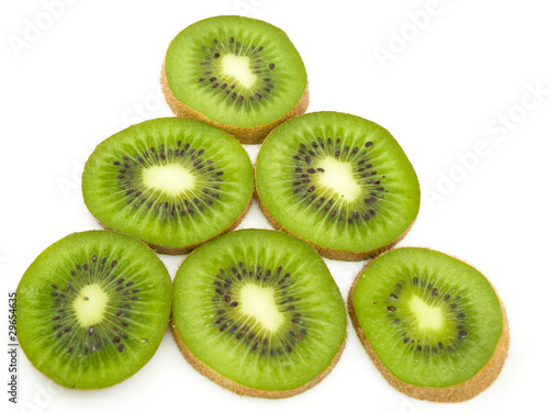 Some segments of a kiwi