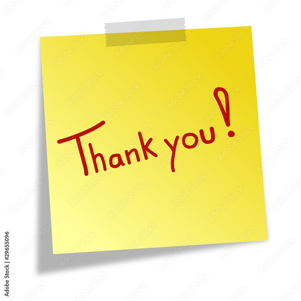Note - Thank you! - No. VI Note - Thank you! - No. VI