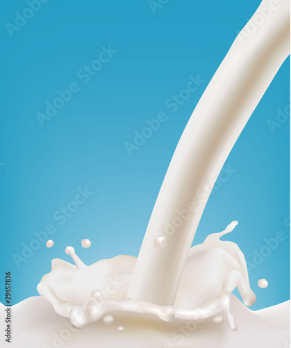 Milk splash. Vector illustration.