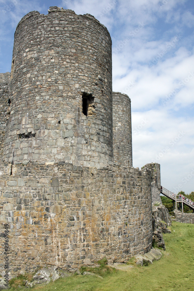 Naklejka premium Harlech Castle, Snowdonia, North Wales