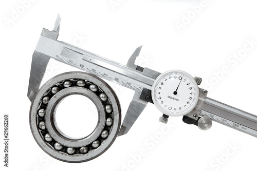 Measurement by a bearing calliper