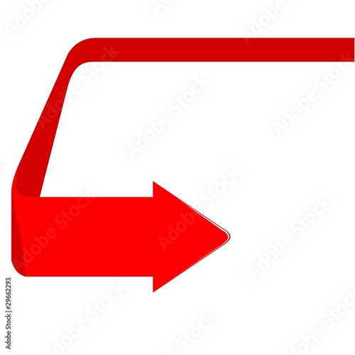 Red arrow, Illustration of direction