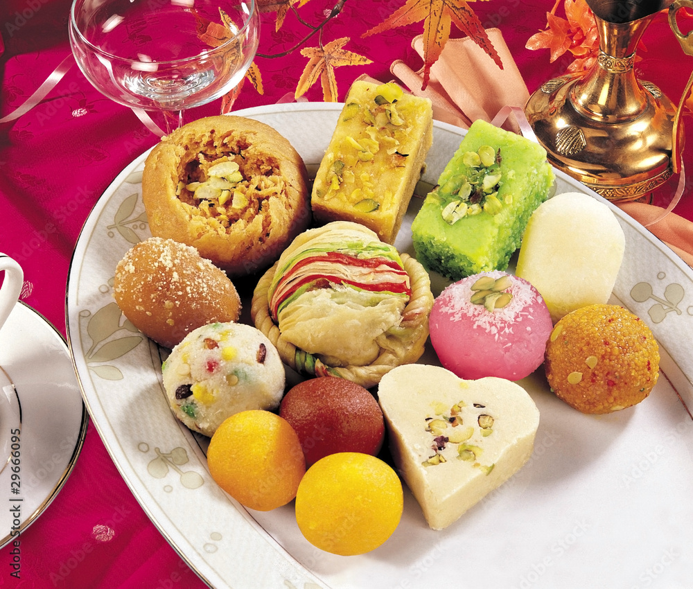 Mix Mithai in Tray