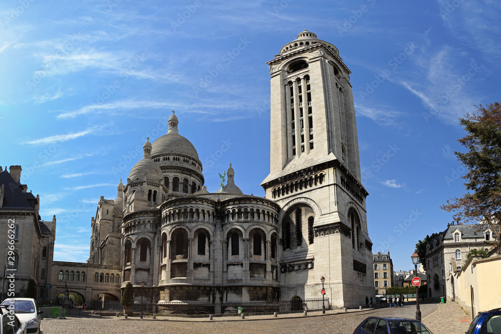 Basilica Sacre-Coeur. Montmartre, Paris.
