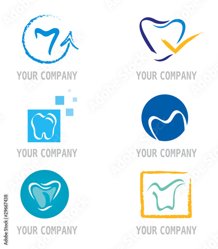 Ensemble d'Icones Dent / Dentiste pour Design Logos