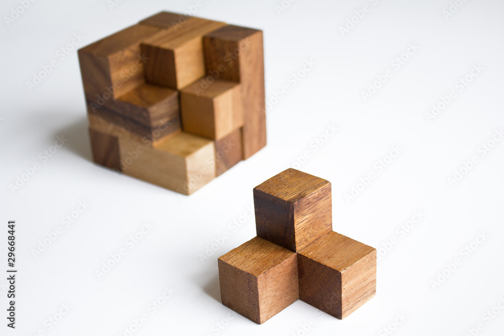 Obraz premium 3D puzzle from wood