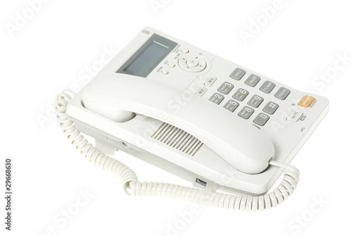 white telephone