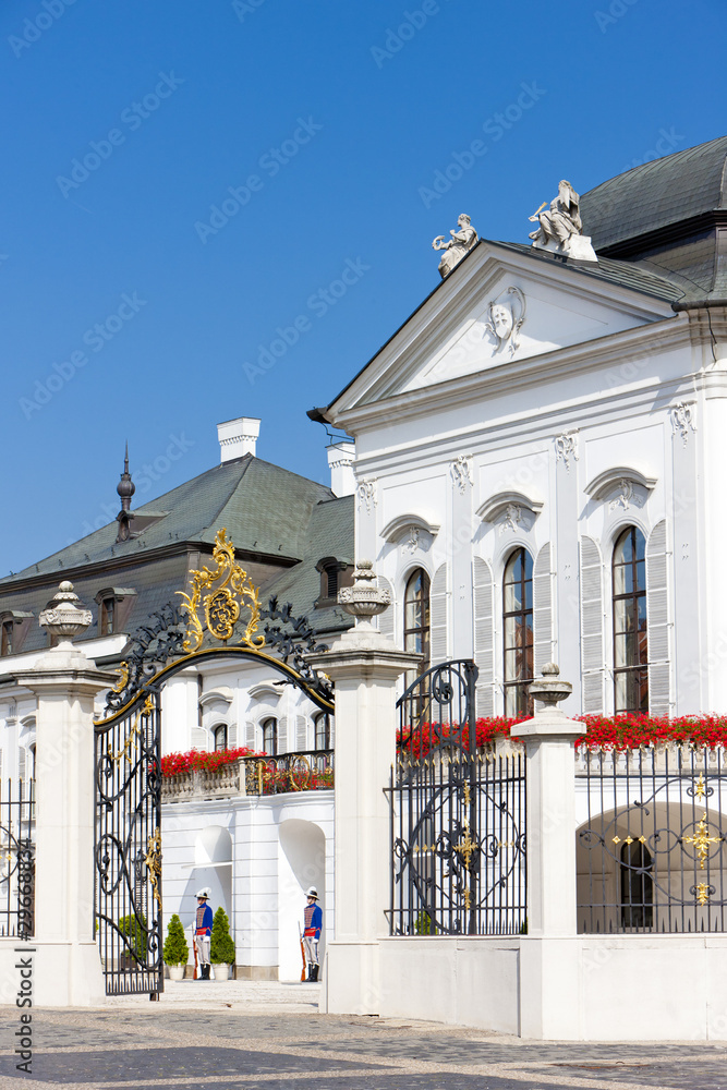 Presidential seat in Grassalkovich Palace, Bratislava,Slovakia