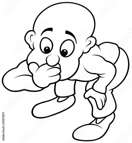 Surprised Man - Black and W...