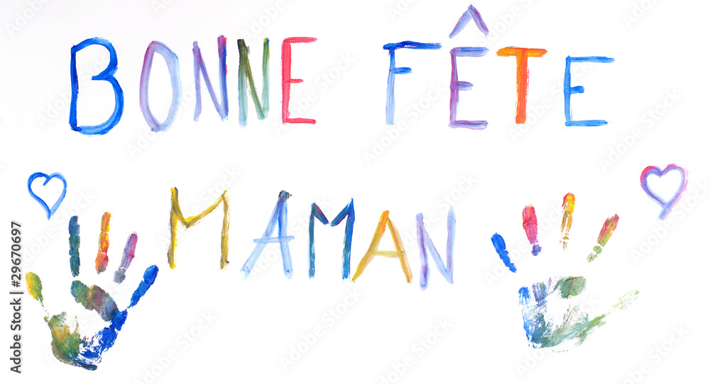 Fototapeta premium bonne fête maman - peinture