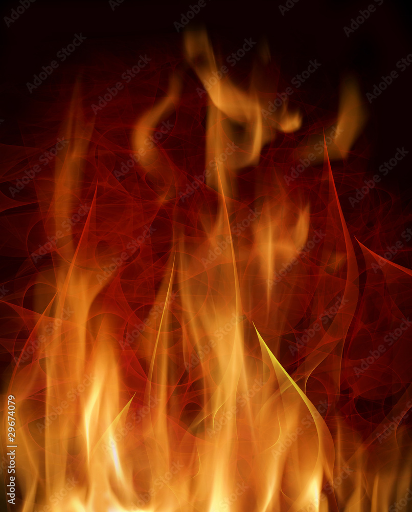 Fototapeta premium abstract background with burning flames
